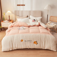 HKM-898195 Lamb Cashmere Velvet Quilt - Winter Warmth, Various Sizes & Colors