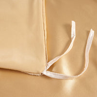 HKM-898195 Nordic Style Solid Color Silk Fitted Bed Sheet Set - Four Pieces