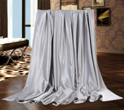 HKM-898195 Nordic Style Solid Color Silk Fitted Bed Sheet Set - Four Pieces