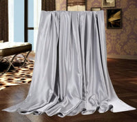 HKM-898195 Nordic Style Solid Color Silk Fitted Bed Sheet Set - Four Pieces