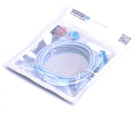 HKM-898387 RJ-45 Ice Blue Super Five Network Cable Jumper - Multiple Lengths Available