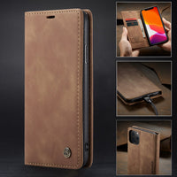 HKM-898451 Stylish Flip Phone Case for iPhone Models - Durable PU & TPU Material