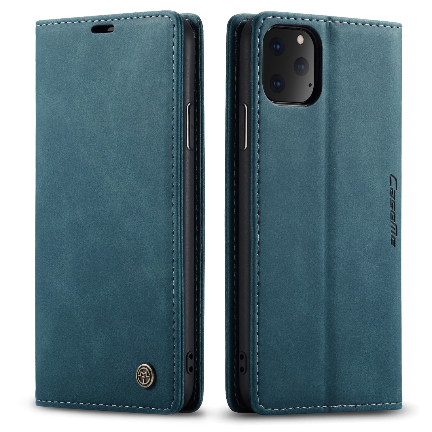 HKM-898451 Stylish Flip Phone Case for iPhone Models - Durable PU & TPU Material
