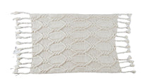 HKM-898515 Handmade Acrylic Knit Casual Soft Blanket - 120x150cm in Beige