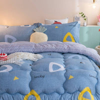 HKM-898515 Thickened Cotton Velvet Quilt for Winter - 135cm x 200cm