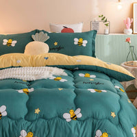 HKM-898515 Thickened Cotton Velvet Quilt for Winter - 135cm x 200cm