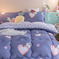 HKM-898515 Thickened Cotton Velvet Quilt for Winter - 135cm x 200cm