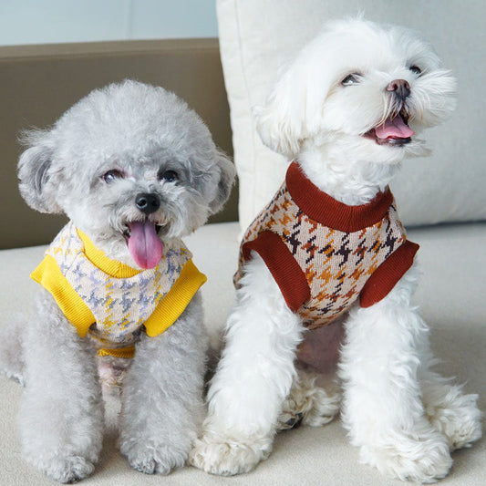 HKM-898643 Casual V-Neck Vest for Dogs - Autumn & Winter Styles in Multiple Colors and Sizes