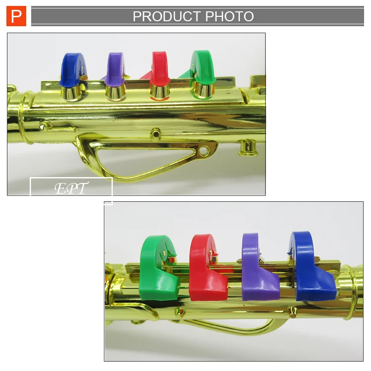 HKM-899155 Kids Educational Saxophone Toy - Plastic Non-Electric Cartoon Musical Instrument For Ages 2-13
