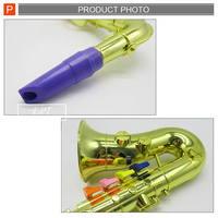 HKM-899155 Kids Educational Saxophone Toy - Plastic Non-Electric Cartoon Musical Instrument For Ages 2-13