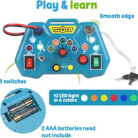 HKM-899347 Montessori Busy Board Light Game Console for Early Learning and Skill Development