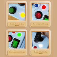 HKM-899347 Montessori Busy Board Light Game Console for Early Learning and Skill Development