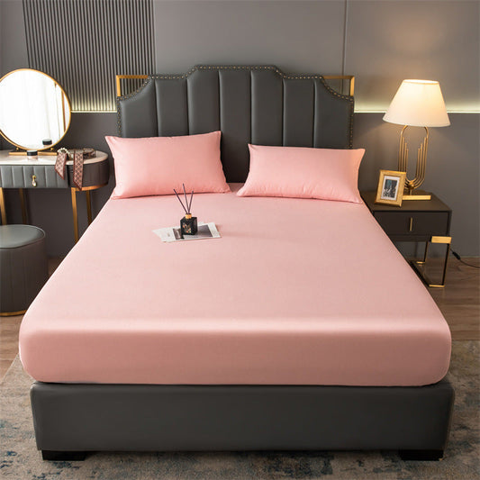 HKM-899347 Single Piece Thick Washable Bed Coverlet with Pillowcases - Available in Multiple Colors and Sizes