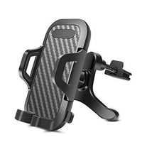 HKM-899411 Carbon Fiber Car Phone Holder for 4.0-7.0 Inch Devices - Anti-Vibration, Anti-Skid Design