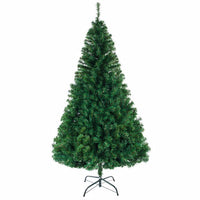HKM-899475 8FT Light Green PVC Christmas Tree with Durable Iron Base