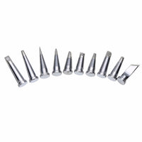 HKM-899539 10-Piece Lead-Free Soldering Iron Tip Set for LT Soldering Station - Durable Compatibility and Versatile Styles