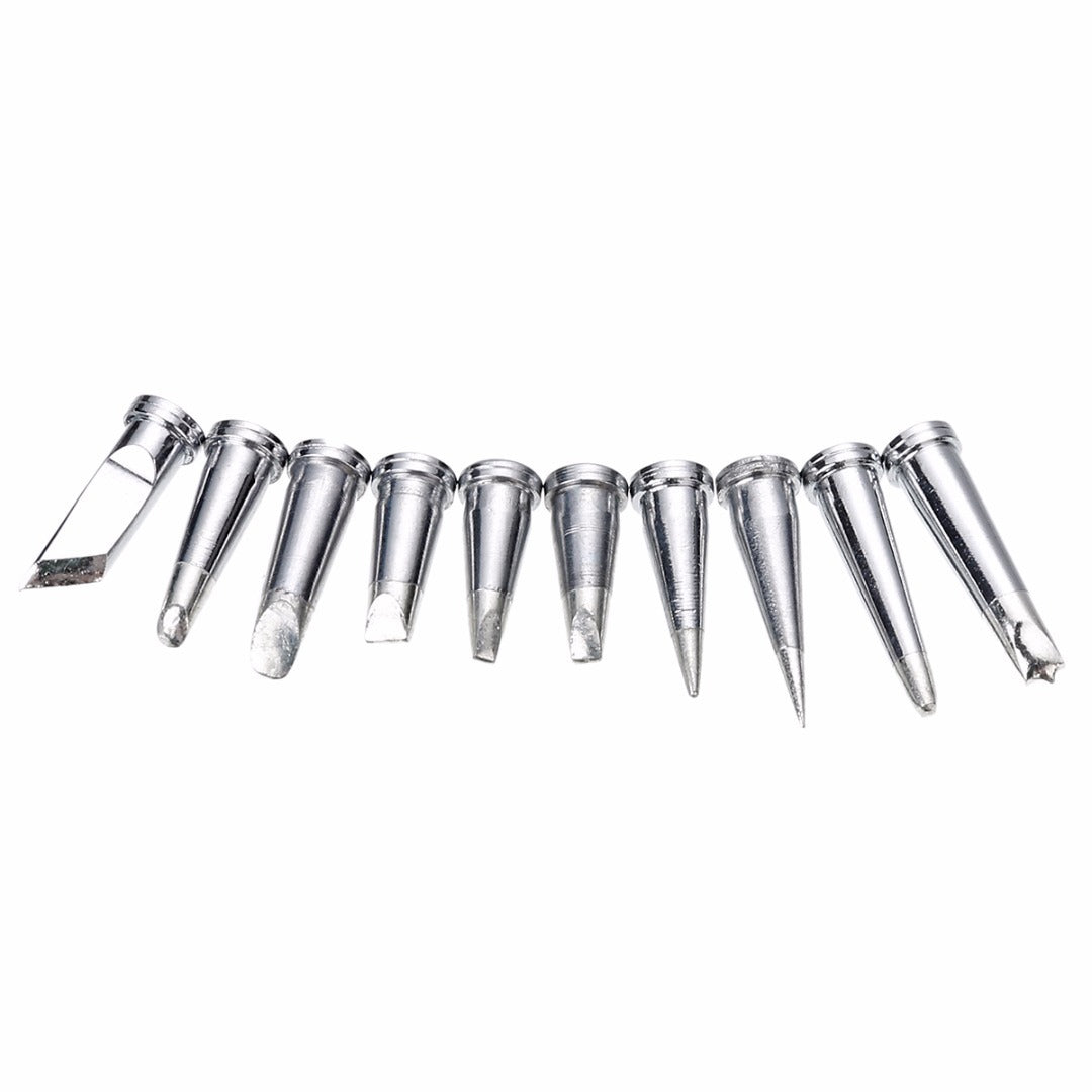 HKM-899539 10-Piece Lead-Free Soldering Iron Tip Set for LT Soldering Station - Durable Compatibility and Versatile Styles