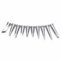 HKM-899539 10-Piece Lead-Free Soldering Iron Tip Set for LT Soldering Station - Durable Compatibility and Versatile Styles