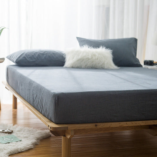 HKM-899667 Japanese Style Solid Color Pure Cotton Bedspread in Multiple Sizes and Colors