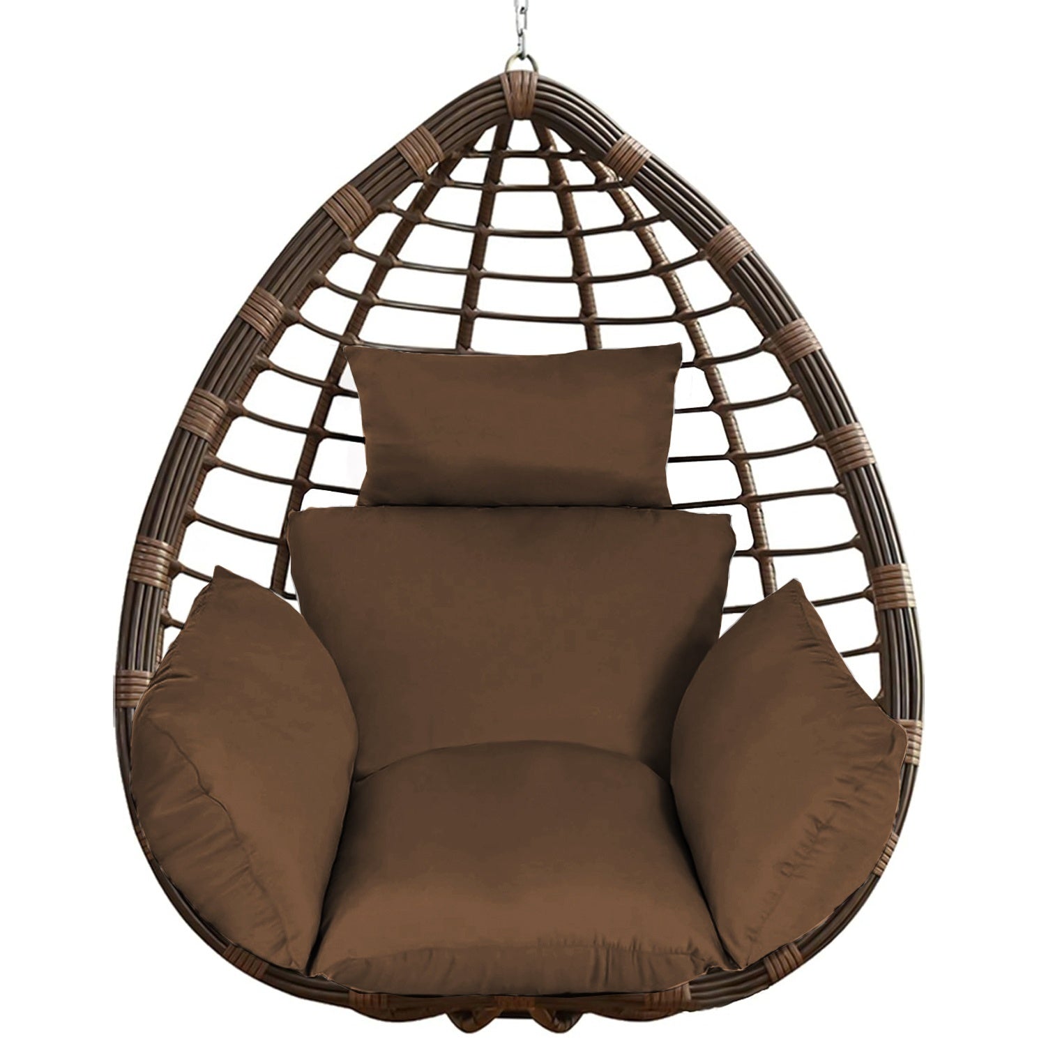 KTX-899731 Thick Soft Cushion for Hanging Egg Chair with Headrest – Versatile Outdoor Comfort Seat Pad