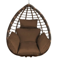 HKM-899731 Thick Soft Cushion for Hanging Egg Chair with Headrest – Versatile Outdoor Comfort Seat Pad