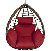 HKM-899731 Thick Soft Cushion for Hanging Egg Chair with Headrest – Versatile Outdoor Comfort Seat Pad