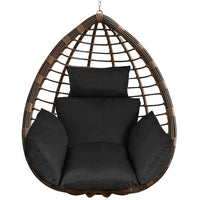 HKM-899731 Thick Soft Cushion for Hanging Egg Chair with Headrest – Versatile Outdoor Comfort Seat Pad