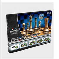 HKM-899987 6 in 1 Multi-Game Set: Chess, Backgammon, Ludo, Snakes and Ladders, Checkers - Perfect for Ages 4-12