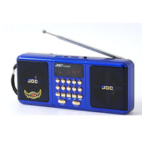 HKM-900051 Multi-Function Portable Radio with Bluetooth and Dual Channel, Available in Multiple Colors and 8G Song Cards