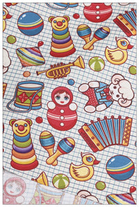 HKM-900179 Nostalgic Cartoon Cotton Fabric for DIY Crafts - 110cm Wide