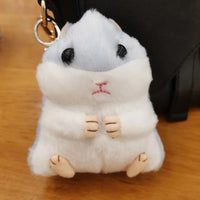 HKM-900179 Plush Hamster Keychain Pendant for Bags & Backpacks - Cute Cartoon Accessory