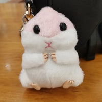 HKM-900179 Plush Hamster Keychain Pendant for Bags & Backpacks - Cute Cartoon Accessory