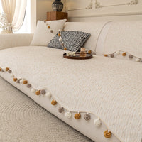 HKM-900243 Four Seasons Universal High-End Straight Seat Cushion Cover in Alice Fur Ball Colors
