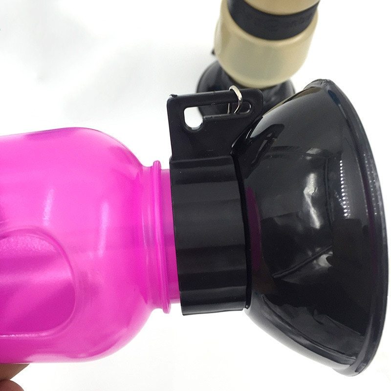 HKM-900371 Portable Pet Water Bottle with Automatic Return Feature, 21.5cm – Ideal for Travel and Outdoor Use