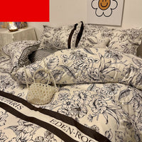HKM-900499 Cartoon Bear Four-Piece Bedding Set with Quilt Cover in Various Sizes