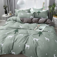 HKM-900499 Cartoon Bear Four-Piece Bedding Set with Quilt Cover in Various Sizes