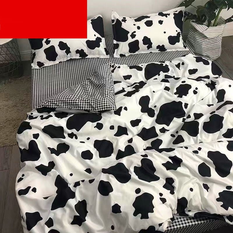 HKM-900499 Cartoon Bear Four-Piece Bedding Set with Quilt Cover in Various Sizes