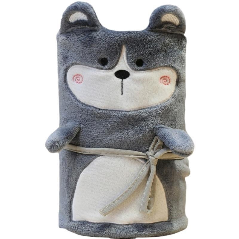 HKM-900499 Lightweight Cartoon Anime Blanket with Eye Mask for Office Naps and Summer Relaxation