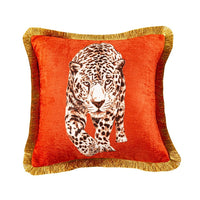 HKM-900563 Leopard Print Cartoon Waist Cushion Pillowcase for Modern Bedrooms