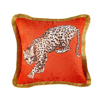 HKM-900563 Leopard Print Cartoon Waist Cushion Pillowcase for Modern Bedrooms