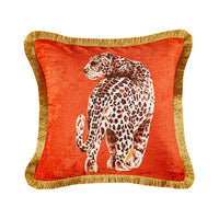HKM-900563 Leopard Print Cartoon Waist Cushion Pillowcase for Modern Bedrooms