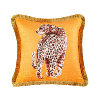 HKM-900563 Leopard Print Cartoon Waist Cushion Pillowcase for Modern Bedrooms