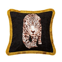 HKM-900563 Leopard Print Cartoon Waist Cushion Pillowcase for Modern Bedrooms