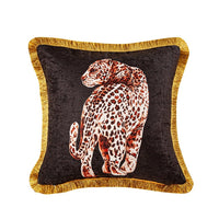 HKM-900563 Leopard Print Cartoon Waist Cushion Pillowcase for Modern Bedrooms