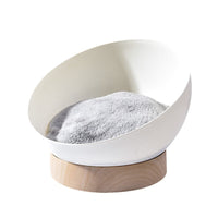 HKM-900627 Open Cat Nest with White Wood Grain Base - Durable Plastic Pet Bed