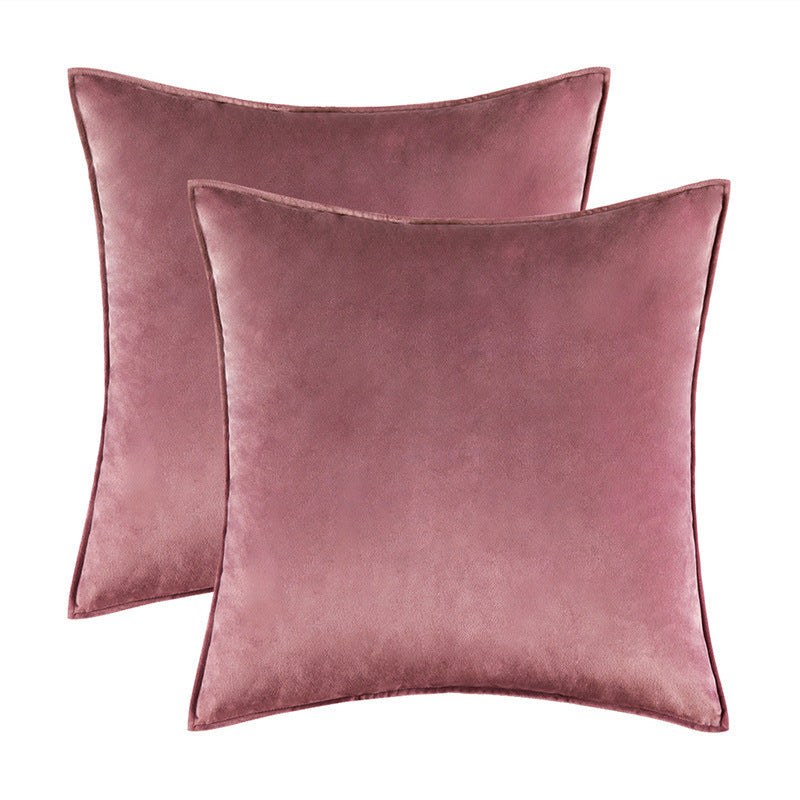HKM-900627 Plush Covered Velvet Waist Pillow Cushion Cover for Modern Spaces