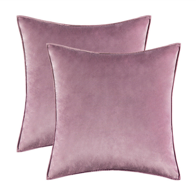 HKM-900627 Plush Covered Velvet Waist Pillow Cushion Cover for Modern Spaces
