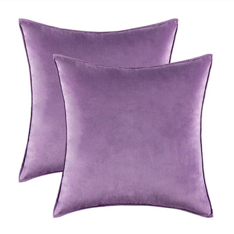 HKM-900627 Plush Covered Velvet Waist Pillow Cushion Cover for Modern Spaces