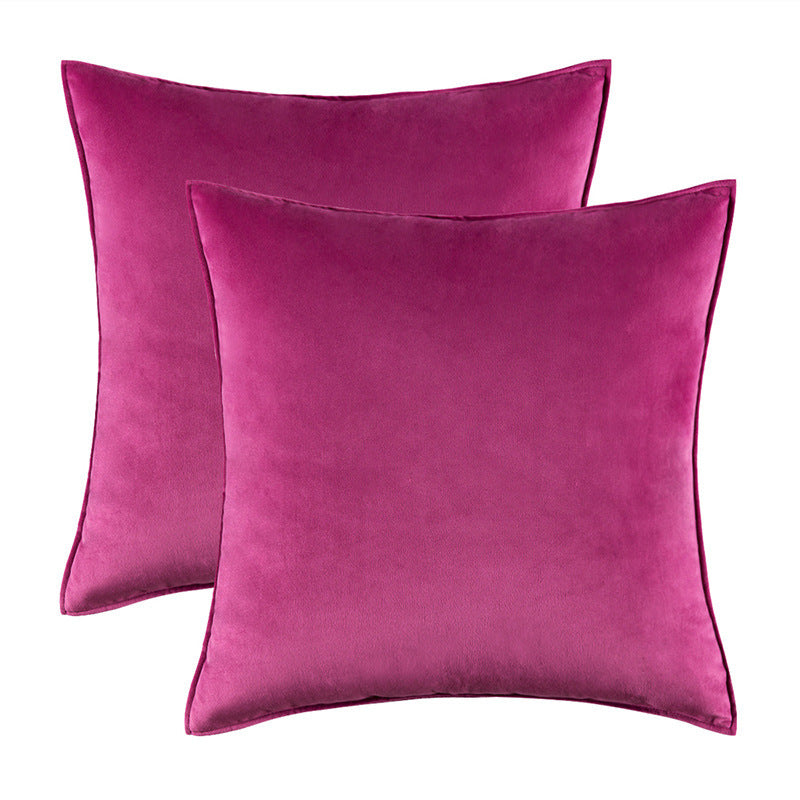 HKM-900627 Plush Covered Velvet Waist Pillow Cushion Cover for Modern Spaces