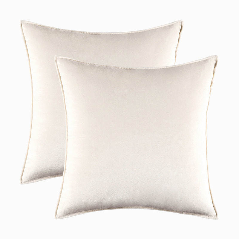 HKM-900627 Plush Covered Velvet Waist Pillow Cushion Cover for Modern Spaces
